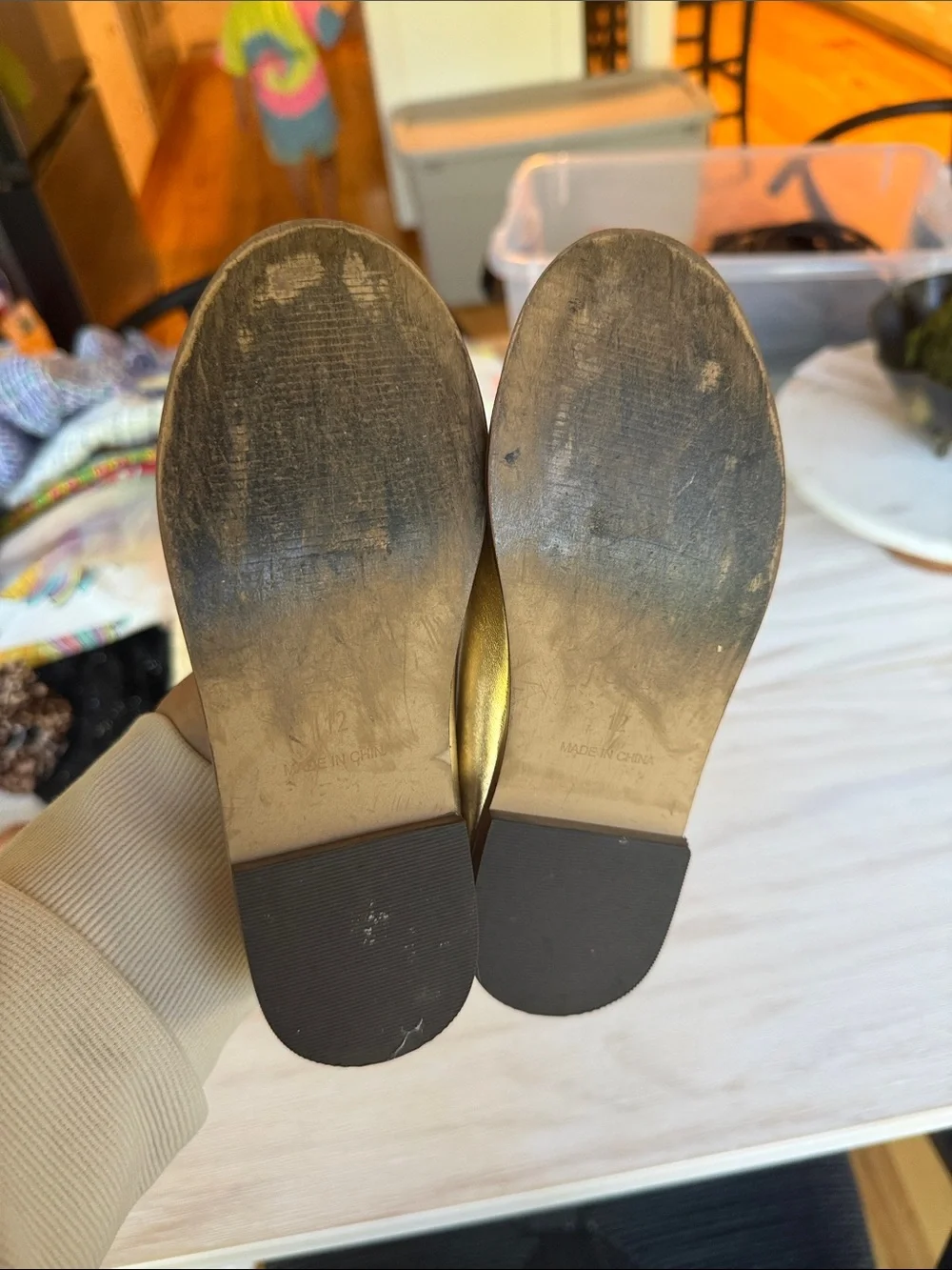 J. Crew Metallic Gold Girl’s Loafers - Classic Horsebit Detail